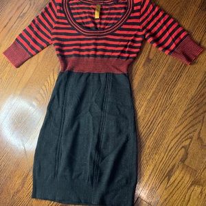 Beautiful form-fitting sweater mini dress